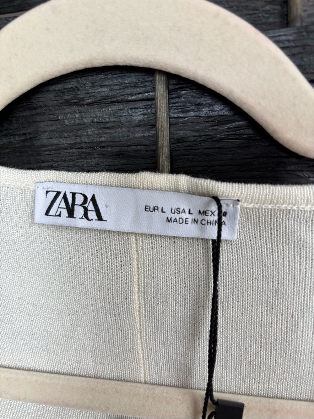 ZARA Off-White Longline Knit Dress - Picture 4 of 8